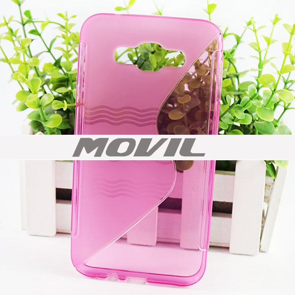 NP-2042 Transparente tpu funda para Samsung E7-0